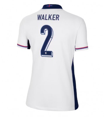 England Kyle Walker #2 Hemmatröja Kvinnor EM 2024 Kortärmad